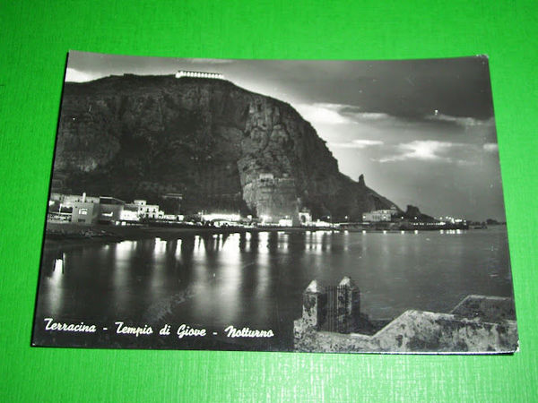 Cartolina Terracina - Tempio di Giove ( notturno ) 1950 …