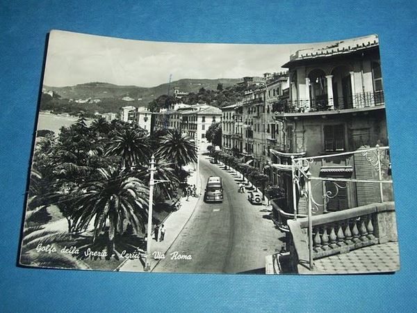 Cartolina Lerici - Via Roma 1957