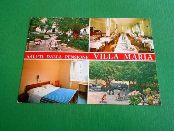 Cartolina Varazze - Pensione Villa Maria ( Via Cairoli ) …