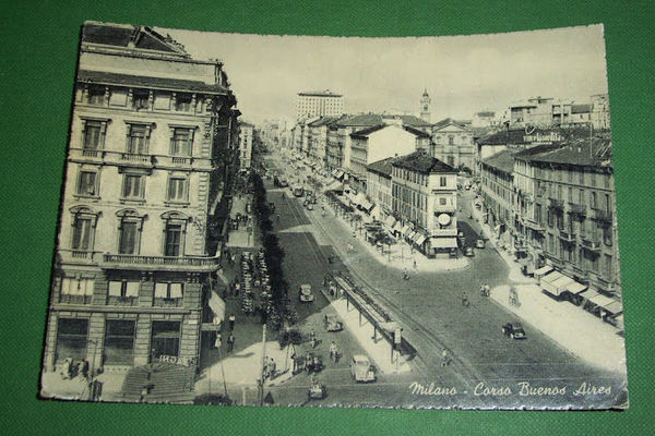 Cartolina Milano - Corso Buenos Aires 1958