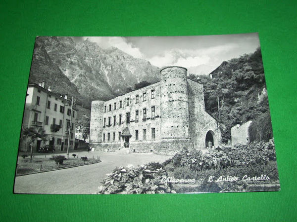 Cartolina Chiavenna -- L' Antico Castello 1956