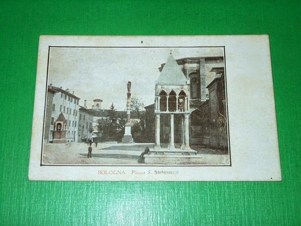 Cartolina Bologna - Piazza S. Domenico 1900 ca