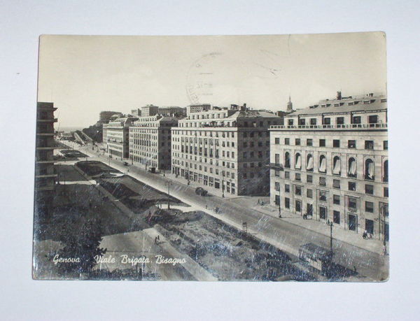 Cartolina Genova - Viale Brigata Bisagno 1969