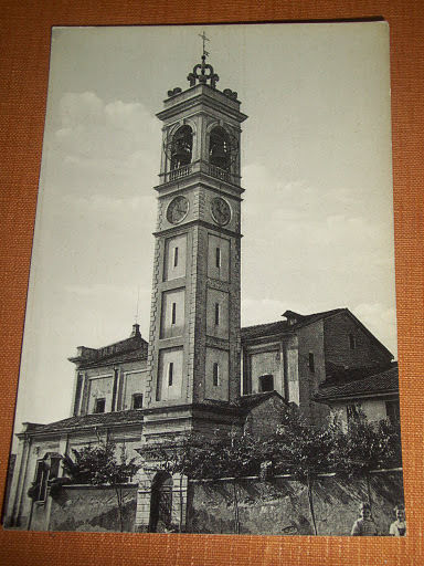 Cartolina Caronno - Chiesa di S.ta Margherita 1950 ca