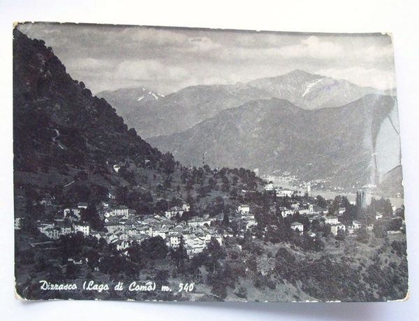 Cartolina Lago di Como - Panorama di Dizzasco 1956