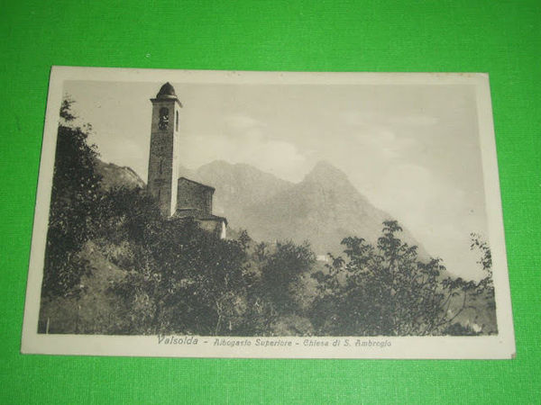 Cartolina Valsolda - Albogasio Superiore - Chiesa 1932