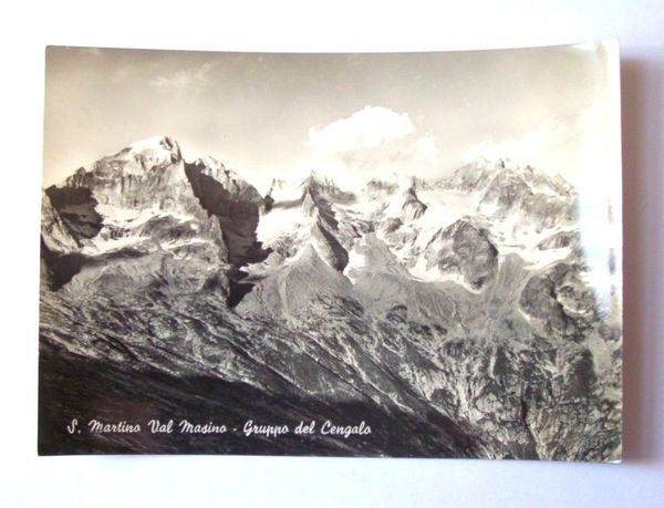 Cartolina S. Martino Val Masino - Gruppo Cengalo 1950ca