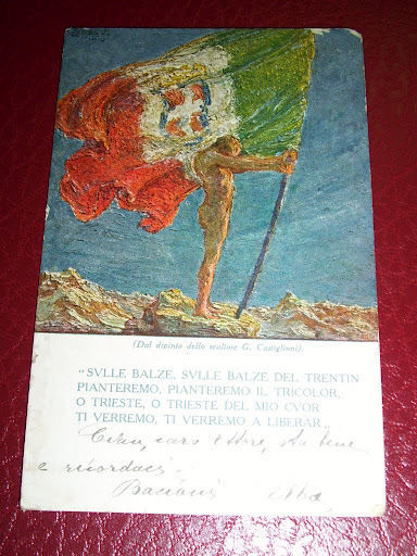 Cartolina Militare - Sulle Balze del Trentin ... 1917