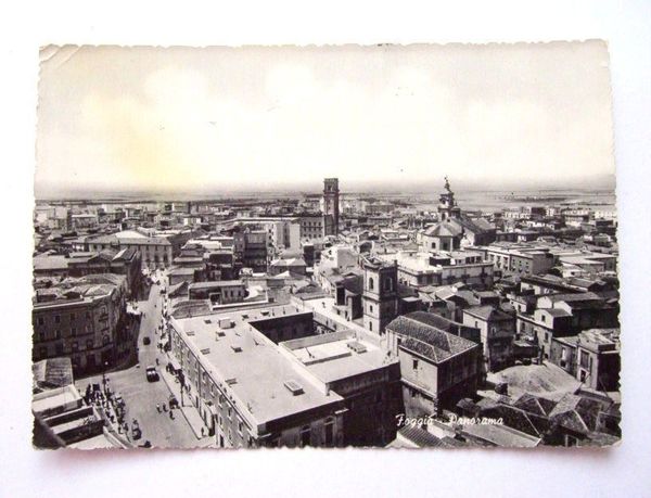 Cartolina Foggia - Panorama generale 1957.