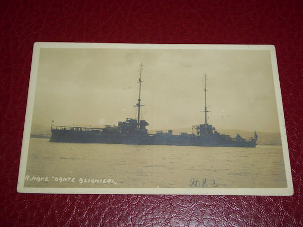Cartolina Marina Militare - R. Nave Dante Alighieri '10