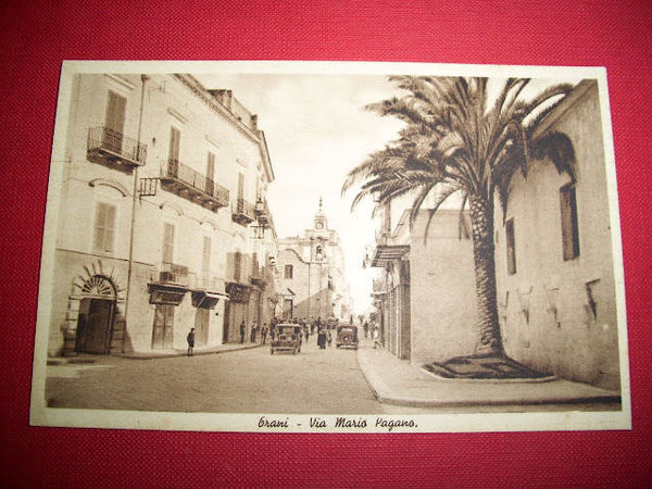 Cartolina Trani - Via Mario Pagano 1930 ca