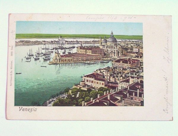 Cartolina Venezia - Panorama 1901.