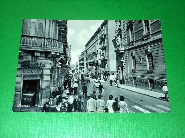 Cartolina Siracusa - Corso Matteotti 1960 ca.