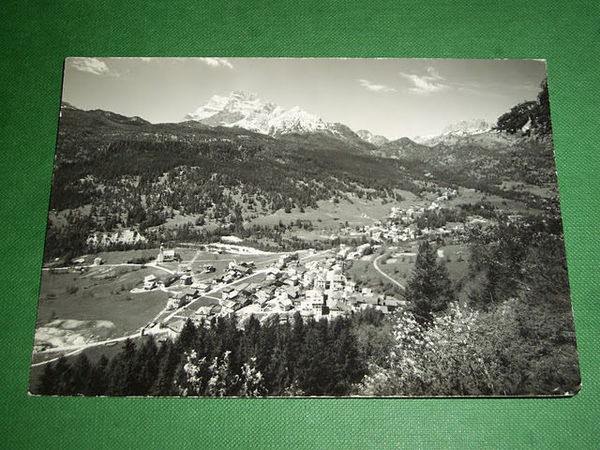 Cartolina Borca di Cadore e Villanova verso il M. Pelmo …