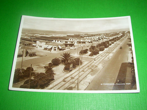 Cartolina Viareggio - Panorama Viale 1937