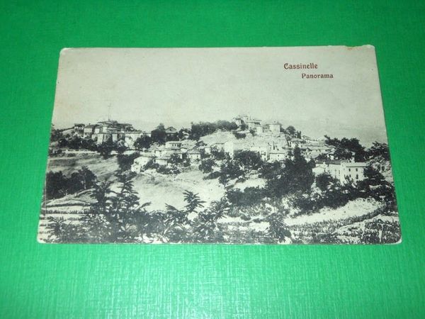 Cartolina Cassinelle ( Alessandria ) - Panorama 1912