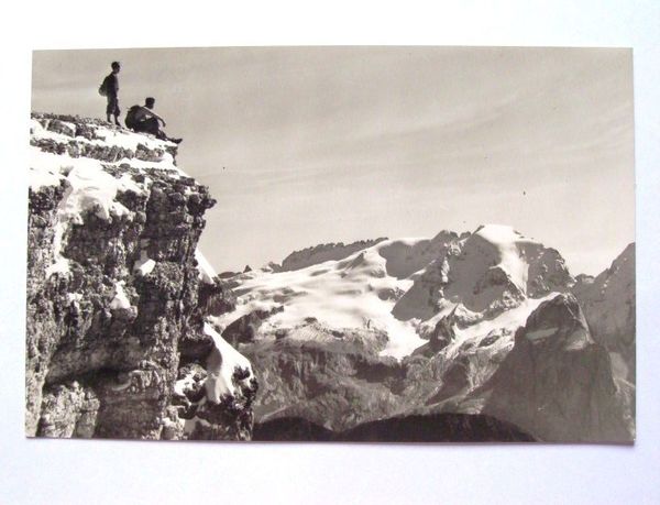 Cartolina La Marmolada - Panorama 1950 ca