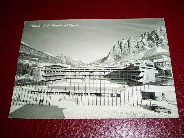 Cartolina Cortina - Stadio Olimpico del Ghiaccio 1960