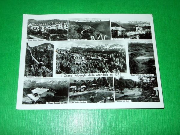 Cartolina I Grandi Alberghi della Mendola - Vedute diverse 1961