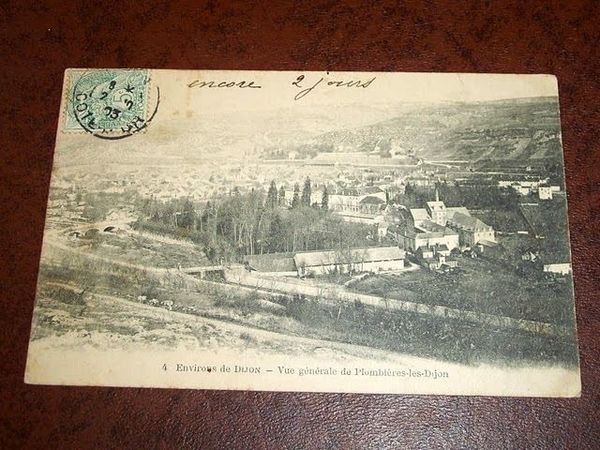 Cartolina Dijon - Vue de Plombières les Dijon 1903
