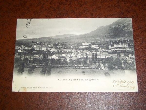 Cartolina Aix-les-Bains - Vue générale 1907