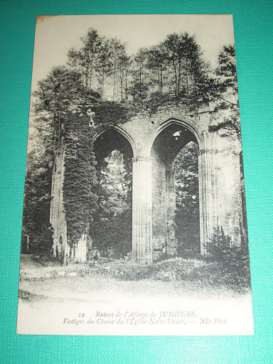 Cartolina Abbaye de Jumièges - Vestiges du Choeur de L' …