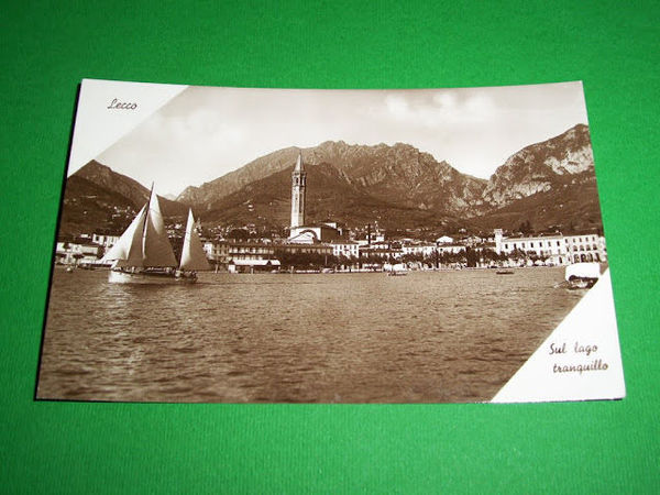 Cartolina Lecco - Panorama dal Lago 1941