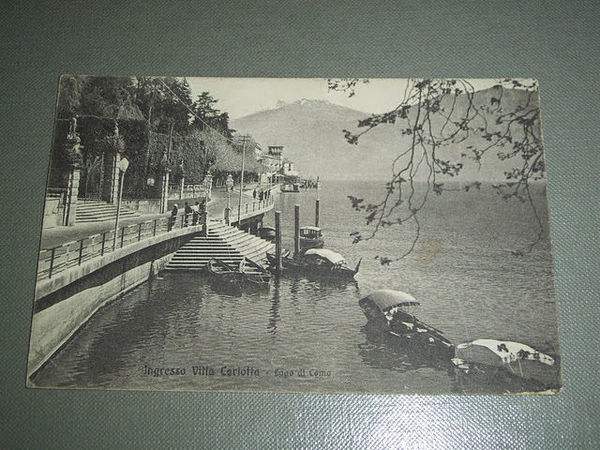Cartolina Lago di Como - Ingresso Villa Carlotta 1944