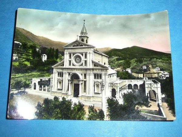 Cartolina Arenzano - Basilica S. Bambino Gesù 1955