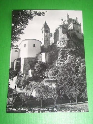 Cartolina Valle d' Aosta - Saint Pierre - Torre e …