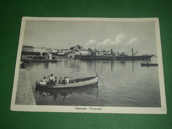 Cartolina Siracusa - Panorama 1950.