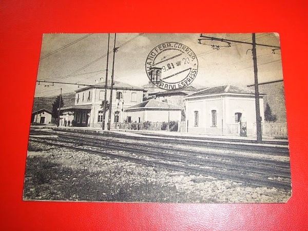 Cartolina Villafranca Lunigiana - Stazione FF. SS. 1955