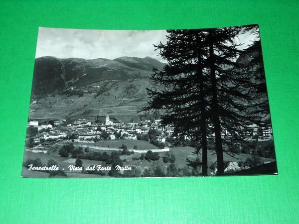 Cartolina Fenestrelle - Vista dal Forte Mutin 1956