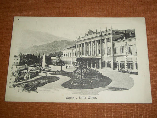 Cartolina Como - Villa Olmo 1900 ca