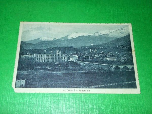 Cartolina Cuorgnè - Panorama 1929