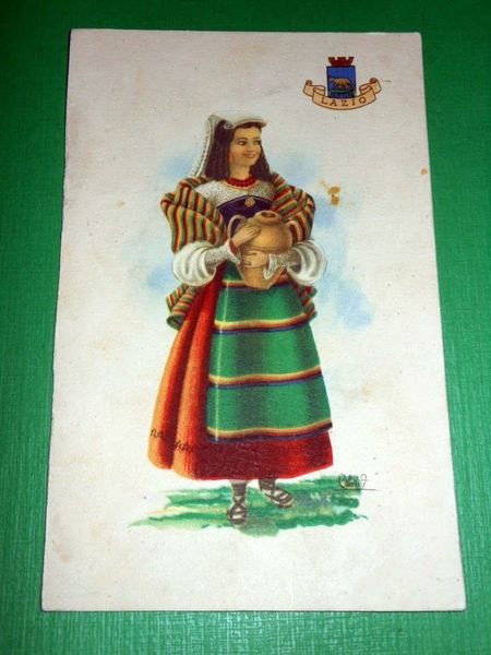 Cartolina Costumi Italiani - LAZIO 1950 ca *