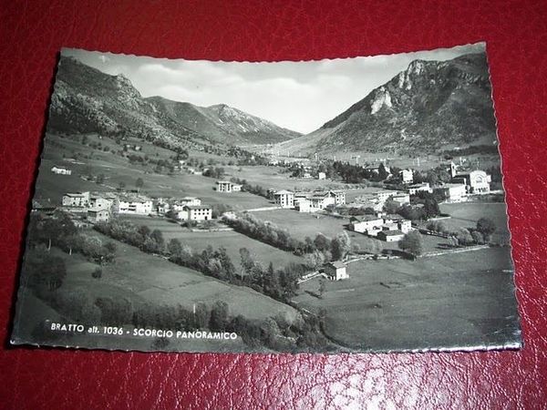 Cartolina Bratto - Scorcio panoramico 1954
