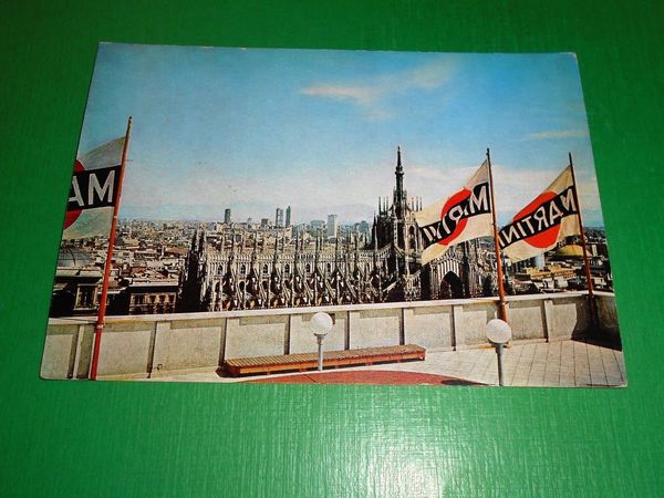 Cartolina Pubblicità Martini - Milano - Piazza Diaz 1970 ca.