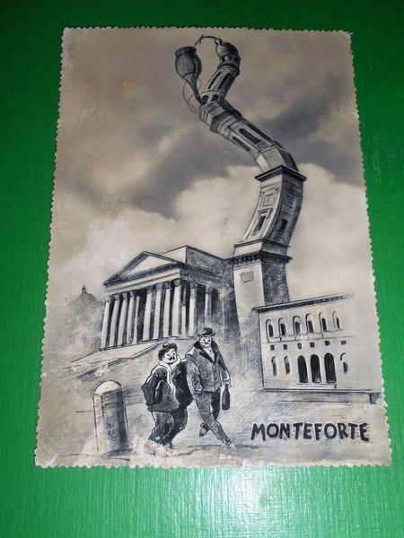 Cartolina Monteforte ( Verona ) - Particolare 1958.