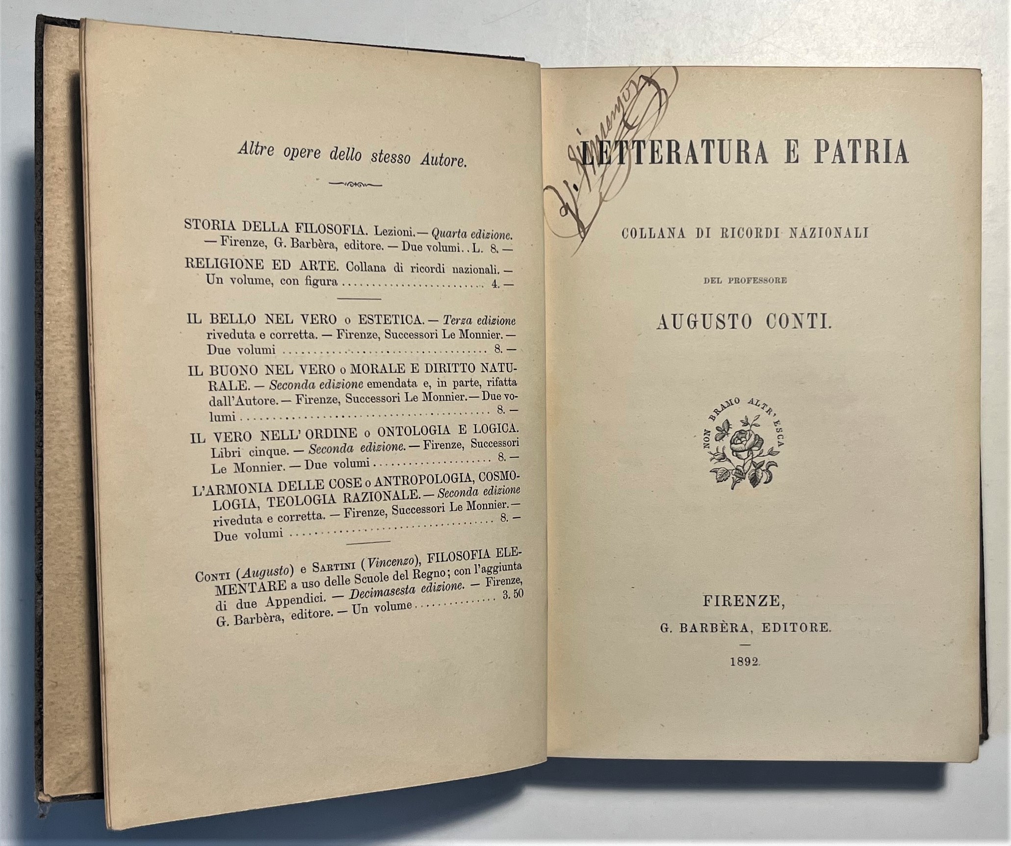 A. Conti - Letteratura e Patria: Collana di Ricordi Nazionali …