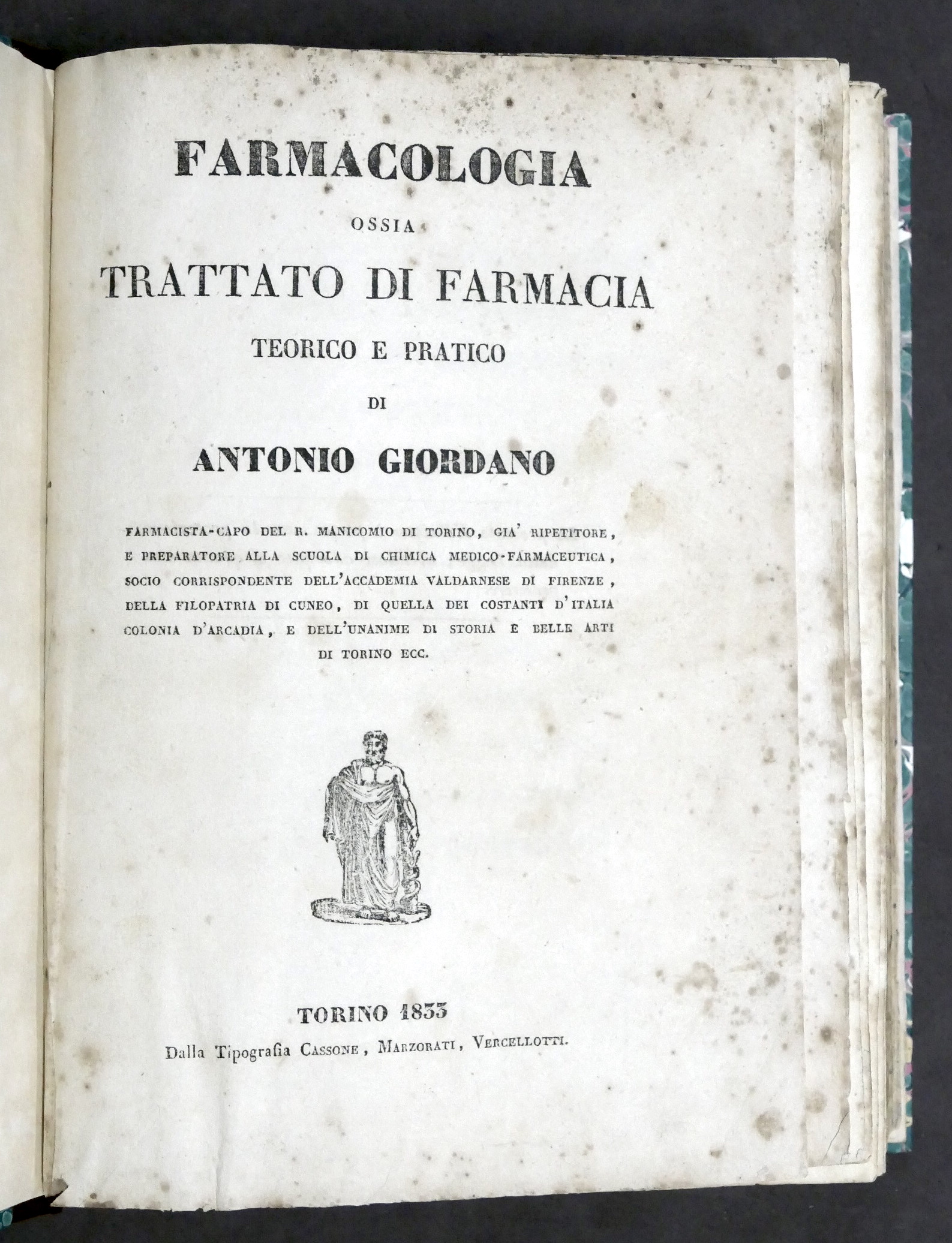 A. Giordano - Farmacologia ossia Trattato di farmacia teorico e …