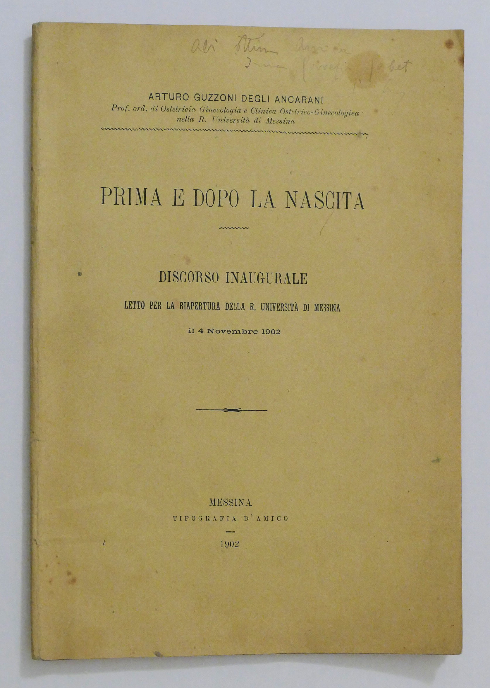 A. Guzzoni degli Ancarani - Prima e dopo la nascita …