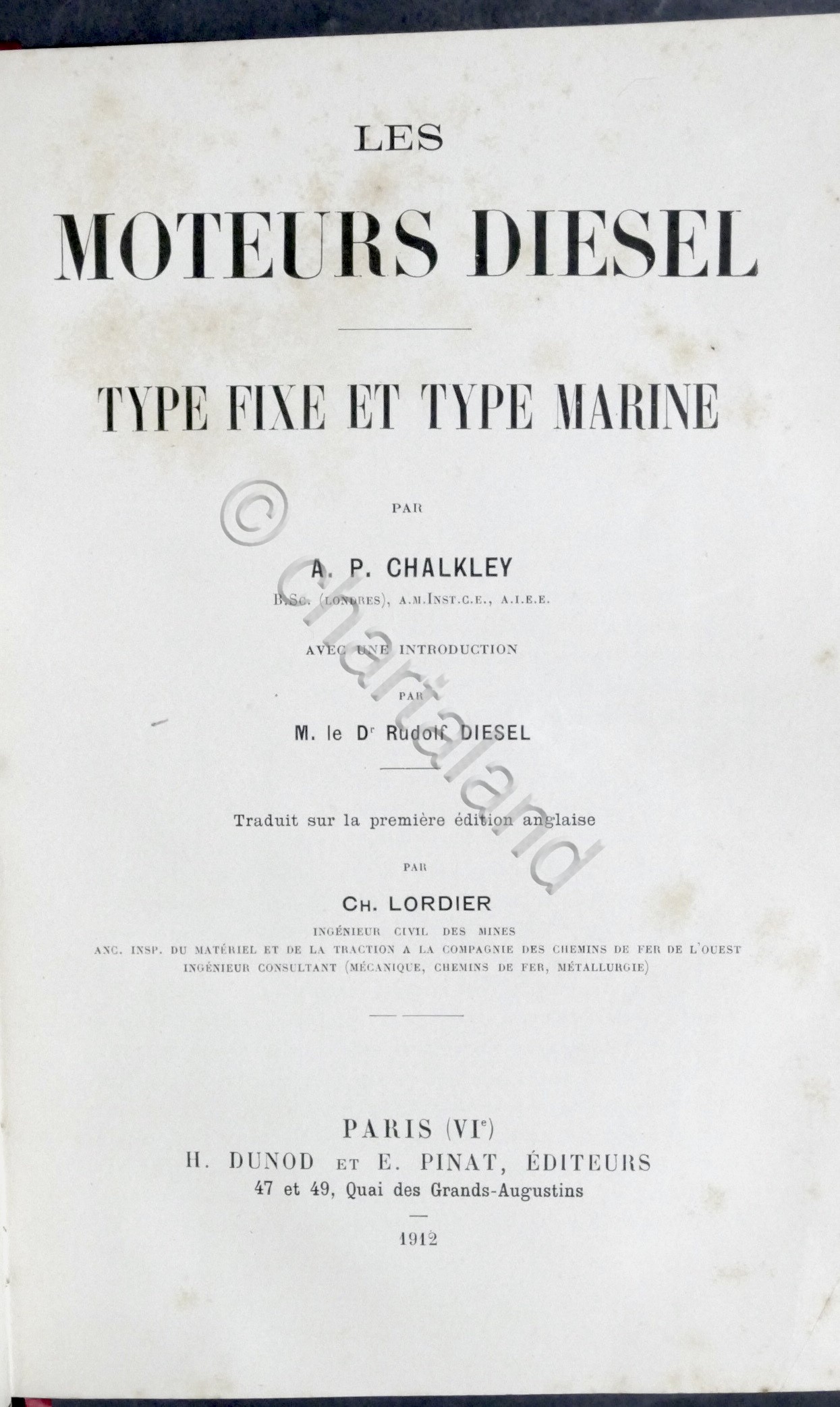 A. P. Chalkley - Les moteurs Diesel type fixe et …