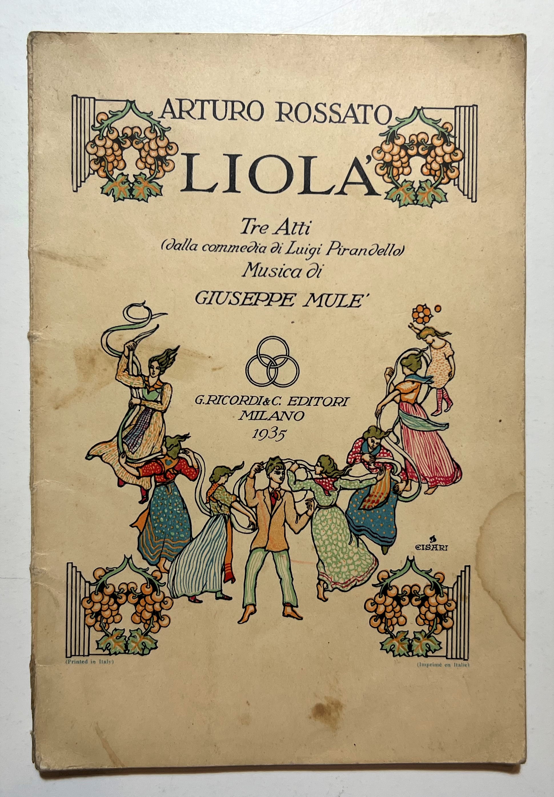 A. Rossato - Liola: Tre Atti dalla Commedia, Musica di …