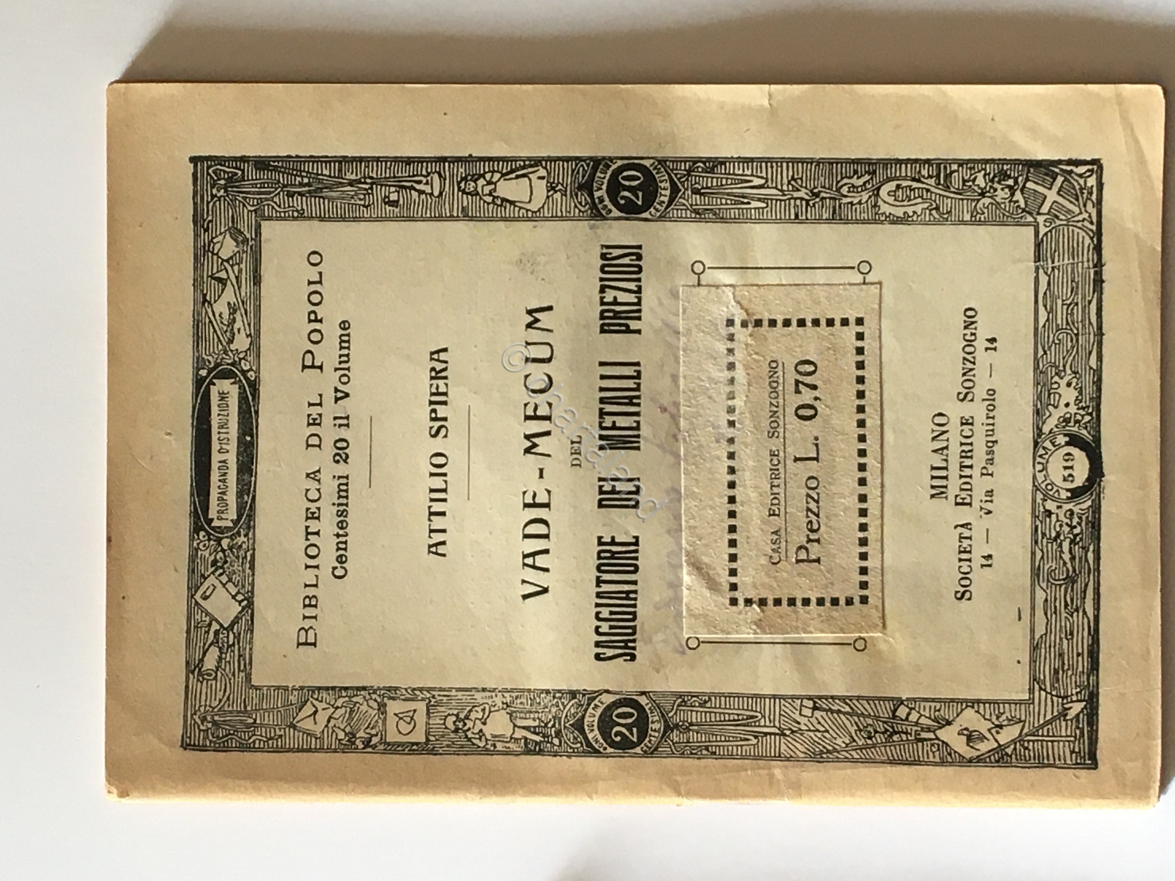 A. Spera - Vade Mecum del saggiatore dei metalli preziosi …
