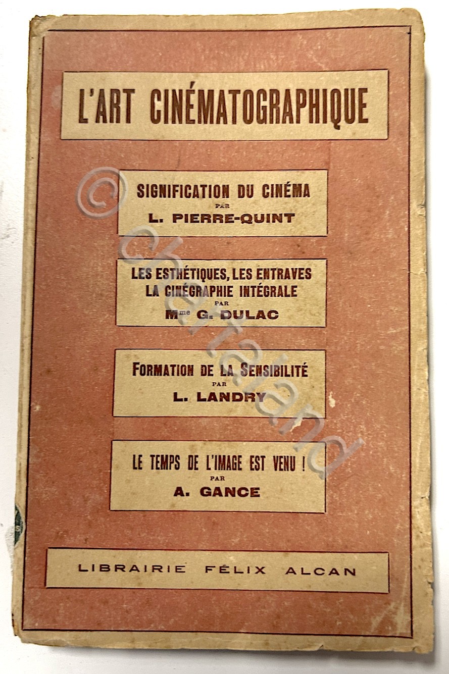 AA. VV. - L'art cinematographique - 1^ ed. 1927 Alcan