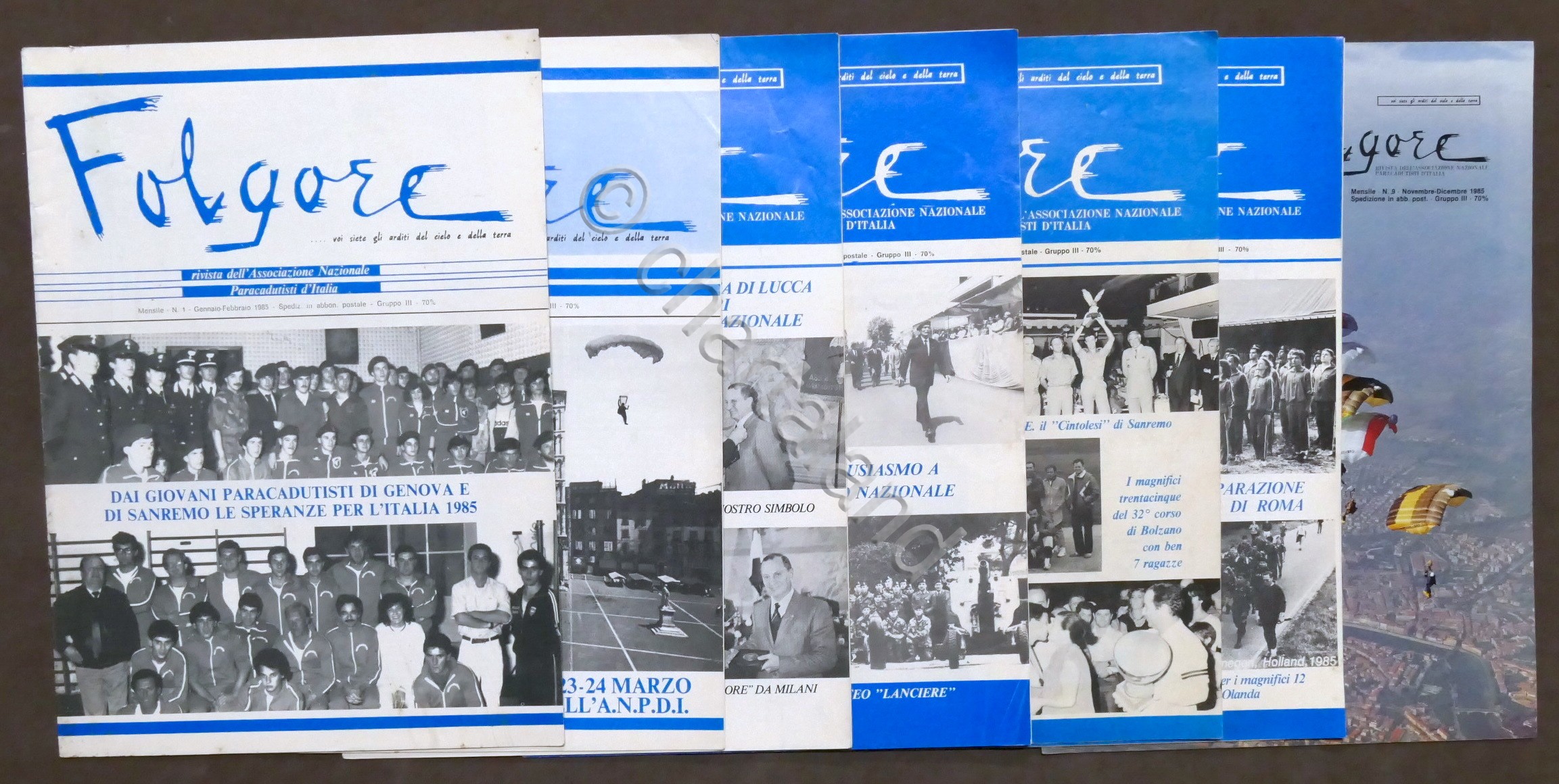 Aeronautica - Folgore - Rivista Paracadutisti d'Italia - Anno completo …