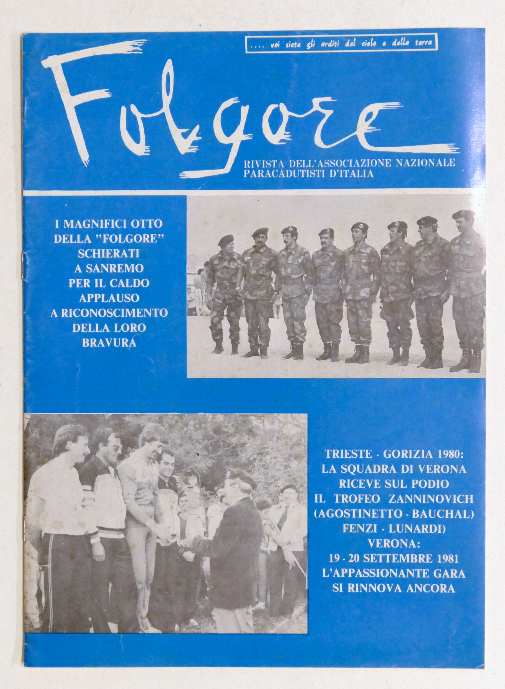 Aeronautica - Folgore - Rivista Paracadutisti d'Italia - N. 8 …