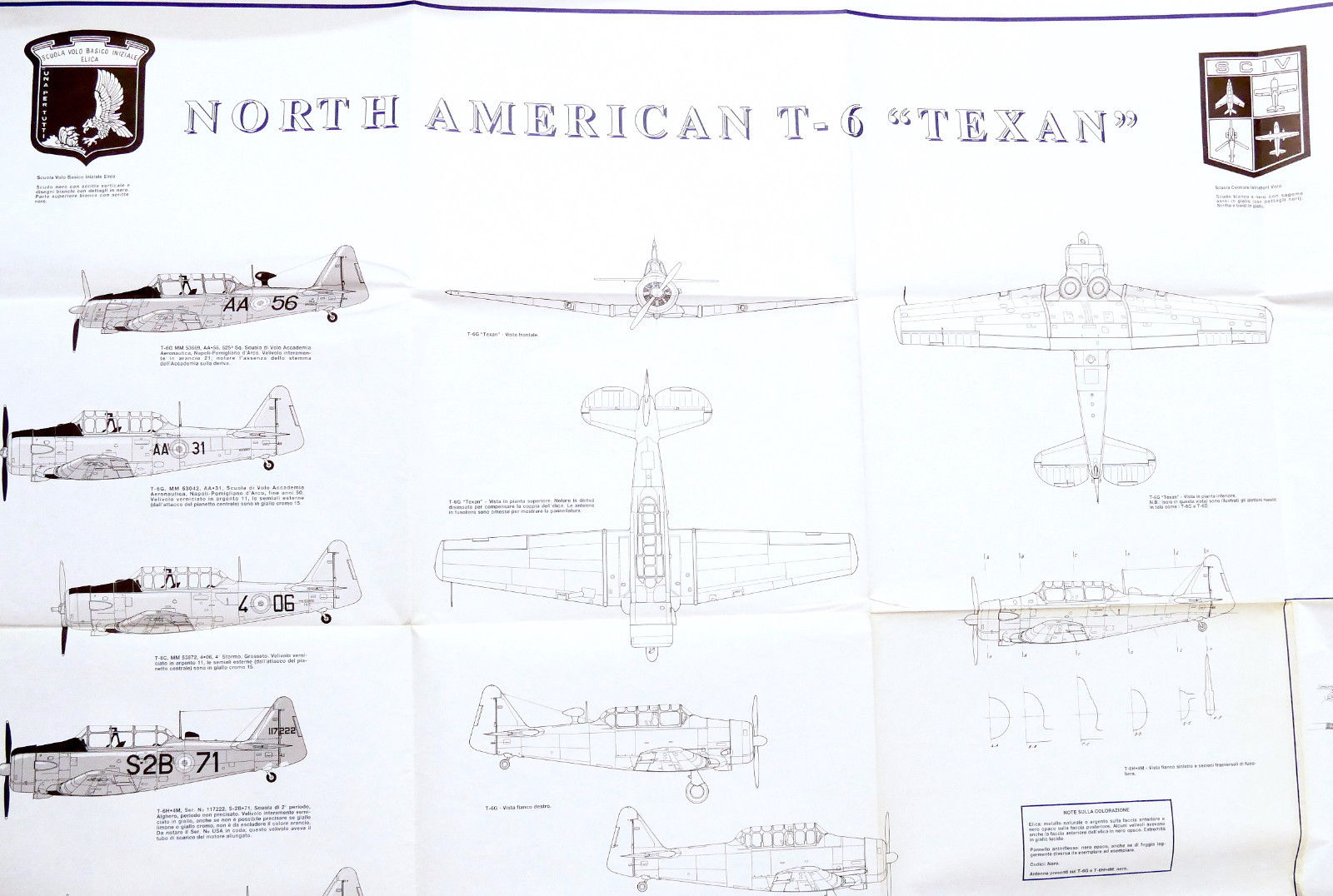 Aeronautica Modellismo Aereo - Disegni tecnici modello North American T-6 …