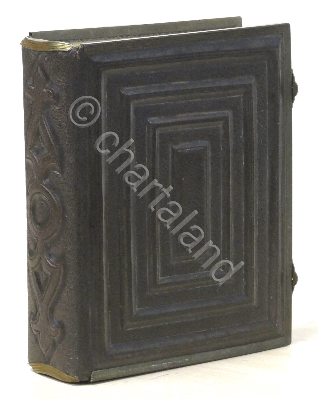 Album d'epoca per fotografie formato cabinet - 1900 ca.